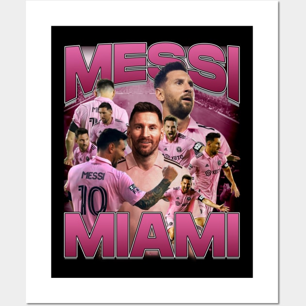 Messi Miami Wall Art by Orang Pea